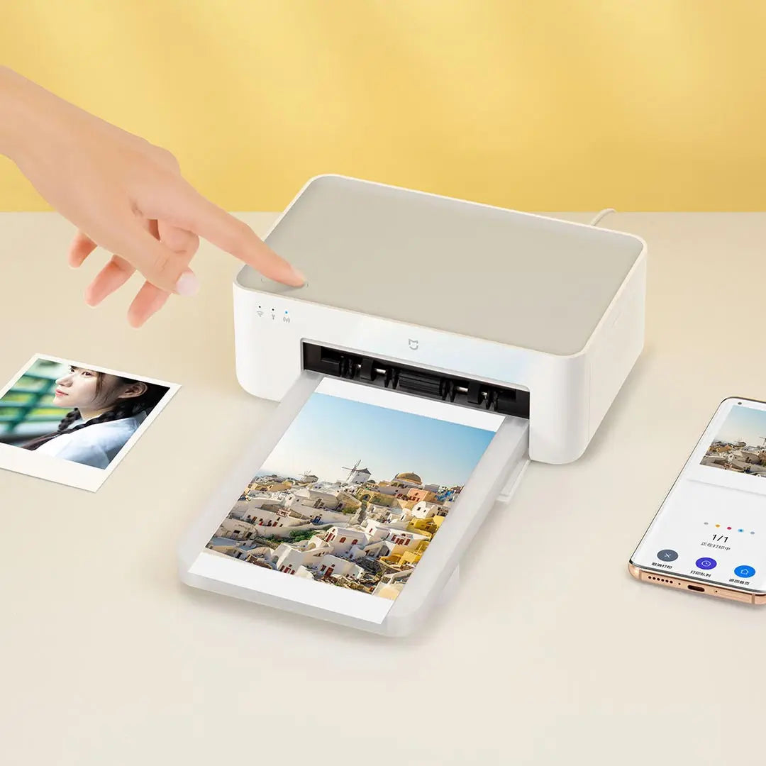 New Xiaomi Mijia Photo Printer 1S Wifi Multifunctional Mini Portable Smart APP Control  Waterproof HD Photo Printer - Torange