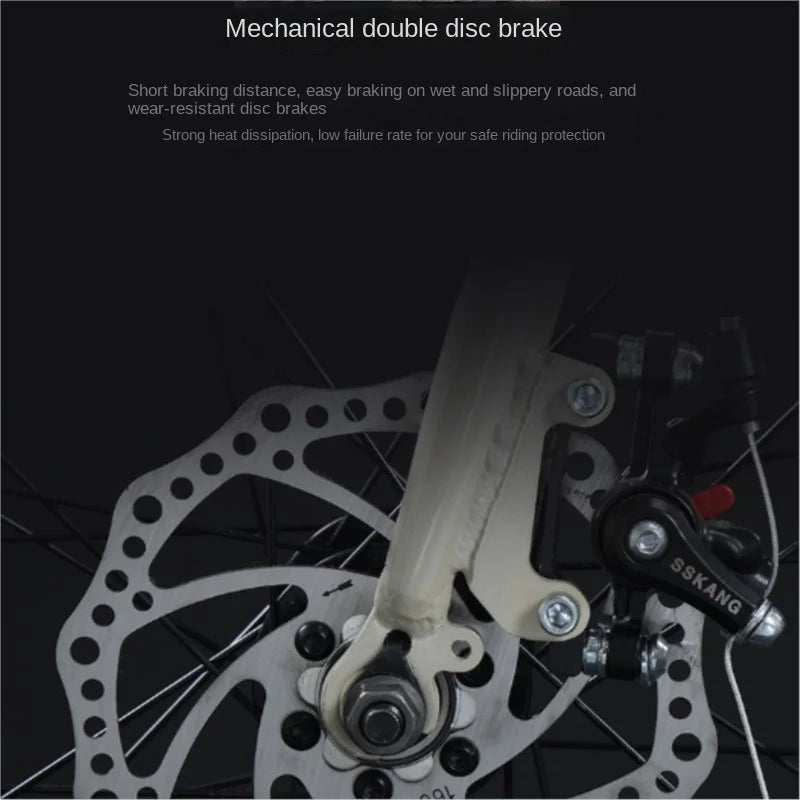 FJ Bend Handle High Carbon Steel Variable Speed Mountain Bikes
