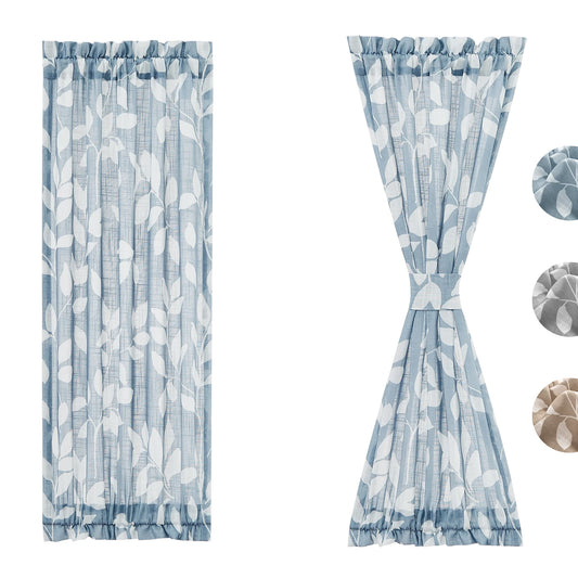 Rural air door curtain, kitchen, bedroom, half curtain, partition curtain, half shading window screen, and threading rod