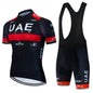 2025 UAE Cycling Jersey Set MTB Uniform Bike Clothing Summer Breathable Bicycle Shirt Ropa Ciclismo Bib Pants Maillot Ciclismo Torange