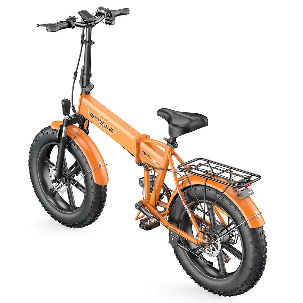 ENGWE EP-2 Pro Folding Electric Bike, 250W Motor 20*4.0 inch Fat Tire 48V 13Ah Battery 25km/h Max Speed 120km Range -Black