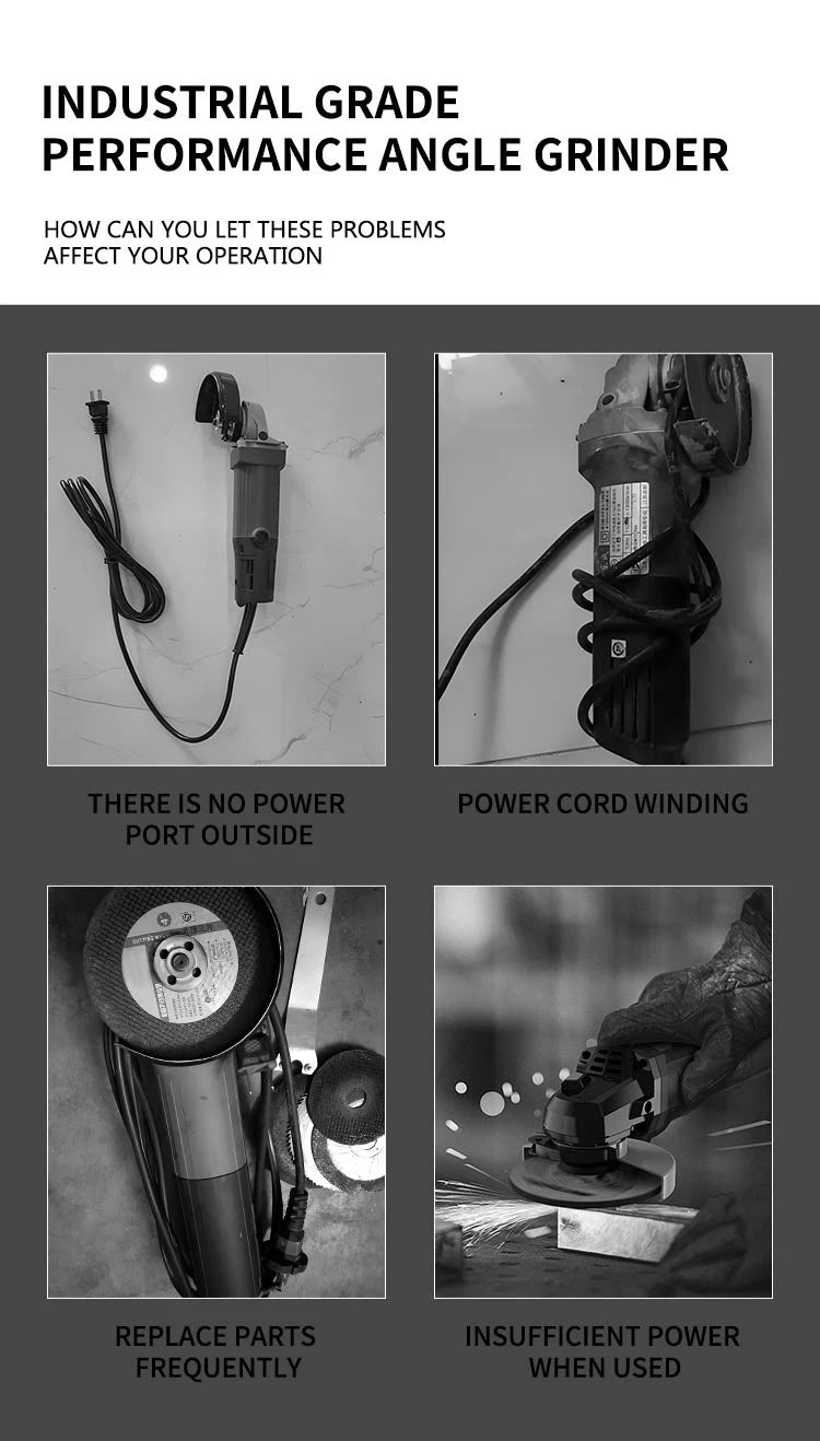 DEWALT DCG406 Kit 100/125MM 20V Angle Grinder Brushless Maglev Metal Cutting Charging Angle Grinder No Battery