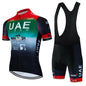2025 UAE Cycling Jersey Set MTB Uniform Bike Clothing Summer Breathable Bicycle Shirt Ropa Ciclismo Bib Pants Maillot Ciclismo Torange