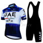 UAE Summer Cycling Jersey Set Men's Cycling Clothing Bicycle Short Sleeve Road Bike Clothes Suit Mtb Maillot Culotte Ciclismo Torange