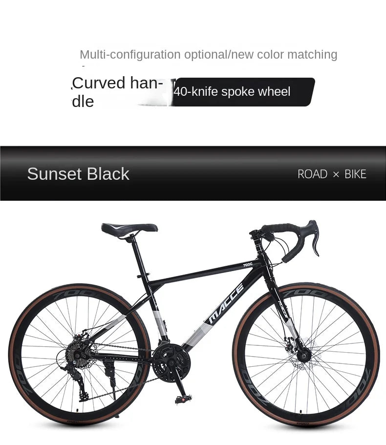 FJ Bend Handle High Carbon Steel Variable Speed Mountain Bikes