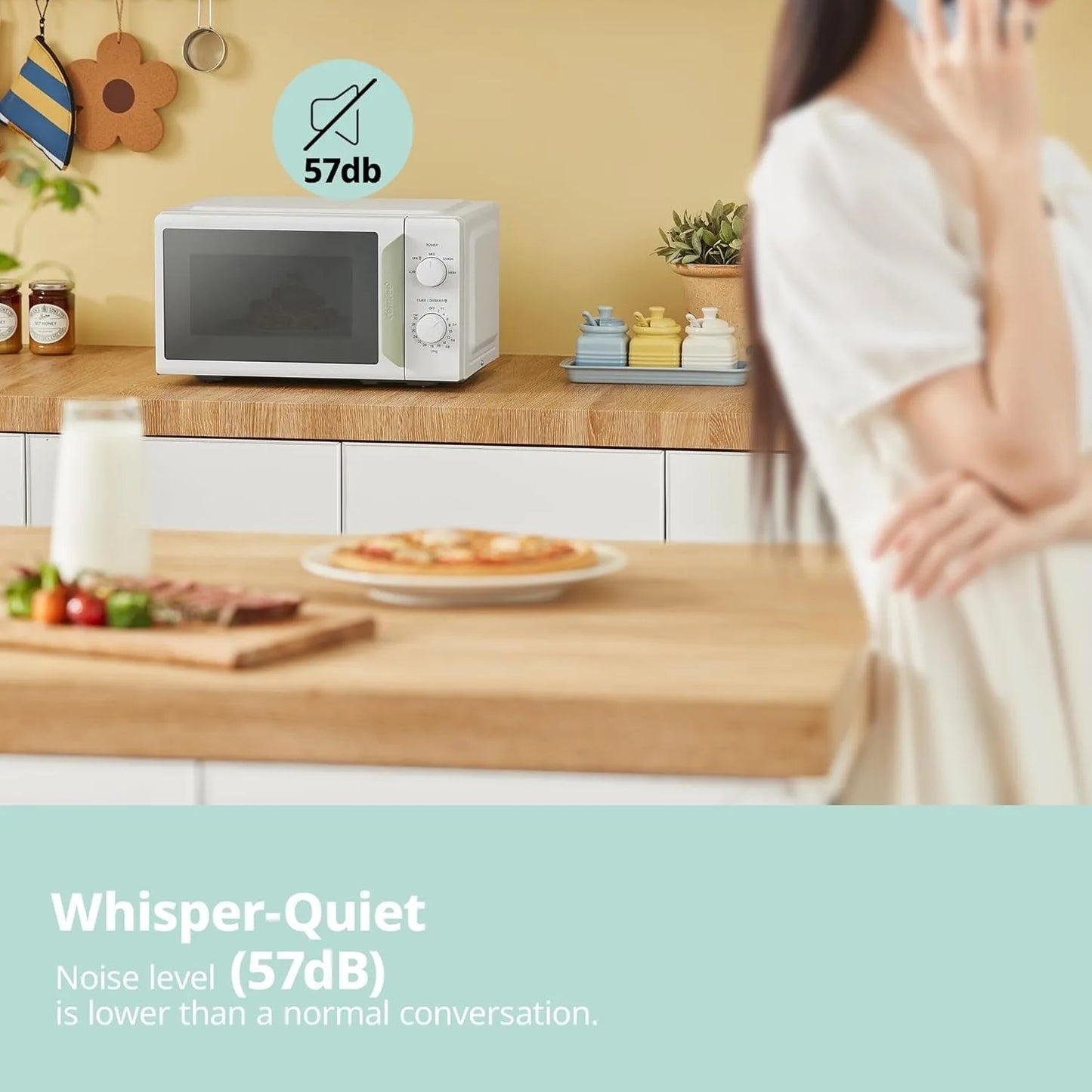 COMFEE Microwave Oven InverTech and Quick Defrost Function