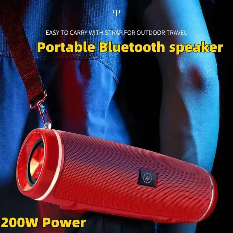 Lenovo 200W High Power Bluetooth Speaker Portable Bass Outdoor Party Wireless Speaker 3D Surround Bluetooth Speaker TWS FM Voice