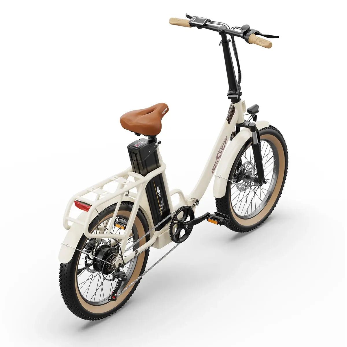ONESPORT OT16-2 Folding E-Bike, 20'' Tires, 250W Motor, 48V 17Ah Battery, Shimano 7-Speed, 25km/h, Disc Brakes Torange