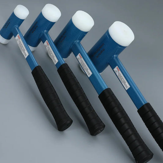 Non rebound safety hammer, nylon hard shockproof hand, non elastic hammer head installation hammer, interchangeable head