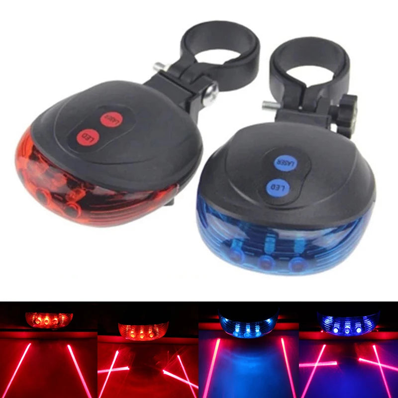 Bicycle tail light laser bike light rear Waterproof LED lighting flash Safety Warning Cycling Taillight mtb Bicycle accessories