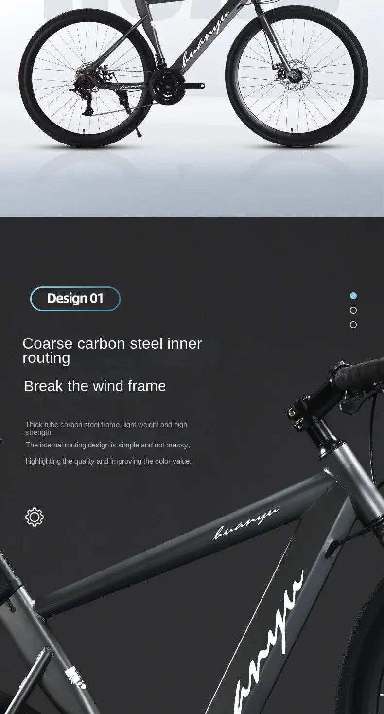 FJ Bend High Carbon Steel Variable Speed Wind Shock Absorber Road Bike Torange