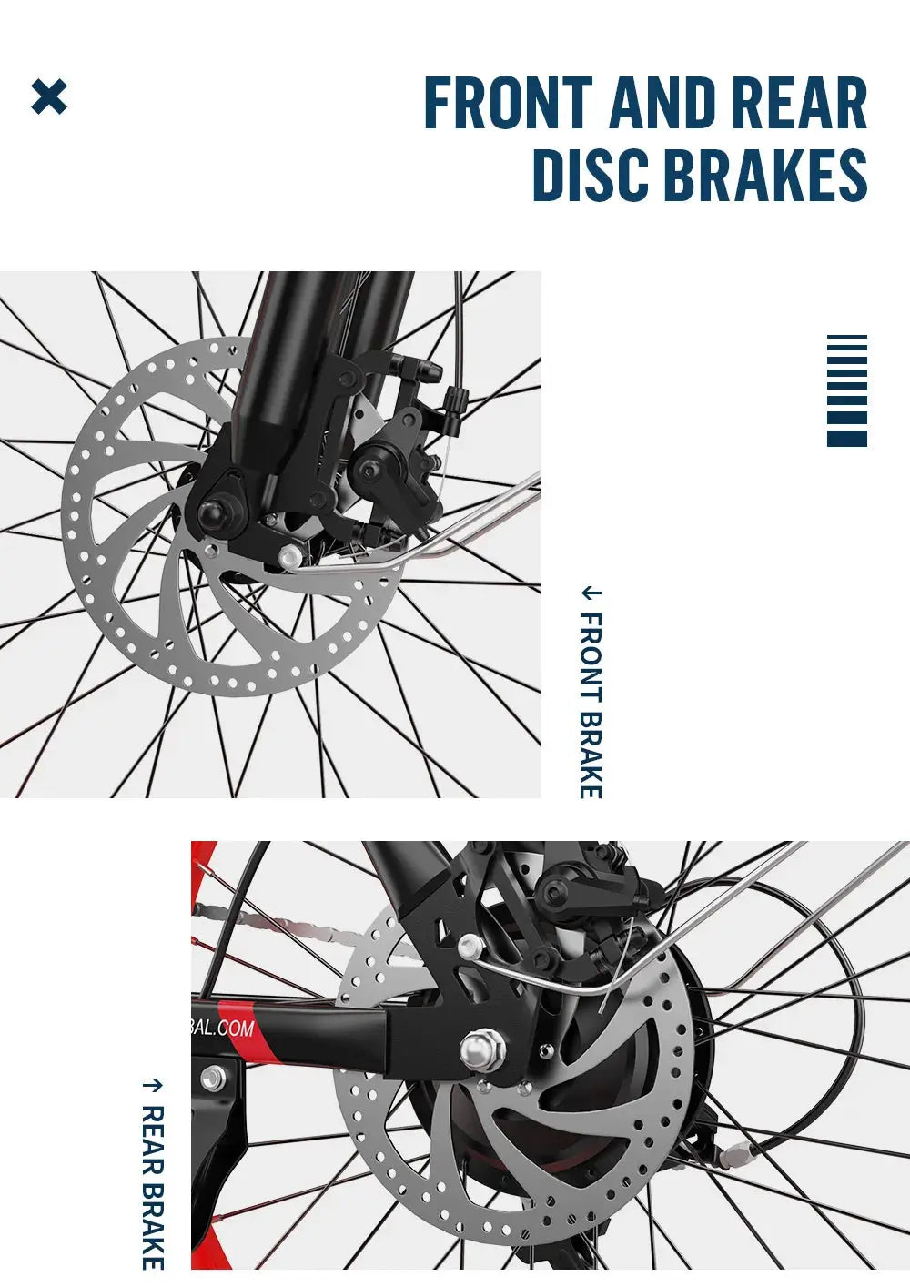 ONESPORT OT16-2 Folding E-Bike, 20'' Tires, 250W Motor, 48V 17Ah Battery, Shimano 7-Speed, 25km/h, Disc Brakes Torange