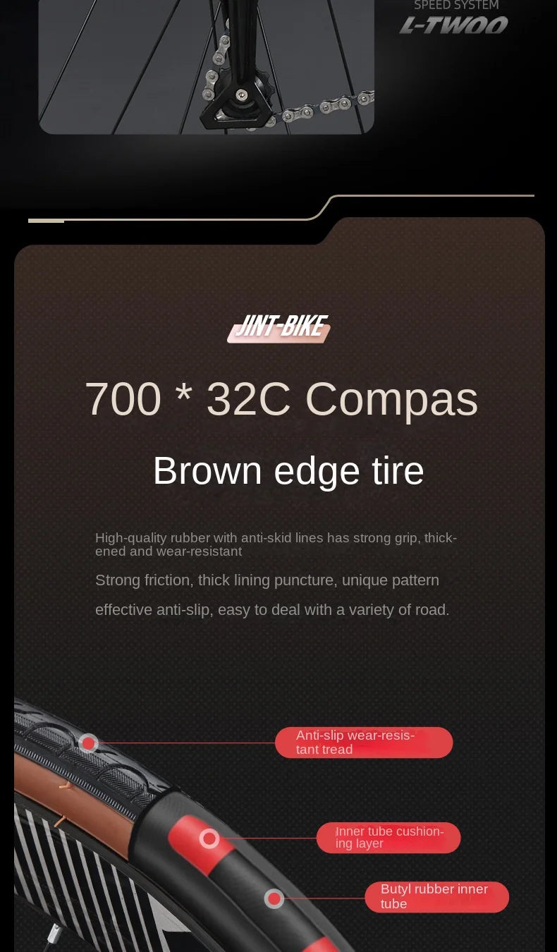 High Carbon Steel Road Bike