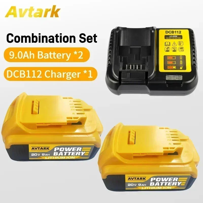 100% Original DCB200 12.0Ah Replacement 20V Battery For Dewalt  replacing lithium batteries 18V DCB184 DCB206 DCB205 DCB204-2