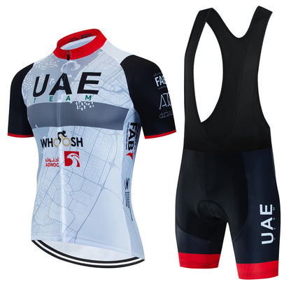 2025 UAE Cycling Jersey Set MTB Uniform Bike Clothing Summer Breathable Bicycle Shirt Ropa Ciclismo Bib Pants Maillot Ciclismo Torange