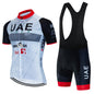 2025 UAE Cycling Jersey Set MTB Uniform Bike Clothing Summer Breathable Bicycle Shirt Ropa Ciclismo Bib Pants Maillot Ciclismo Torange