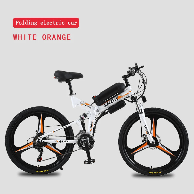 26-inch folding electric bike, folding commuter city bike, 36V350W lithium battery MTB, variable speed bike, portable bike