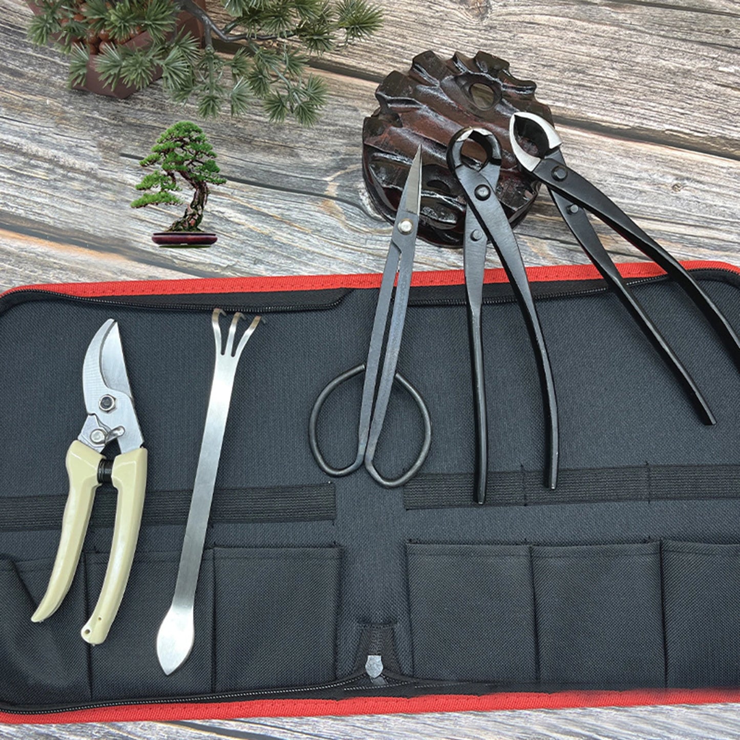 Bonsai Tool Set Stainless Steel Bonsai Pruning Trimming Cutting Tool Shear Plant Tree Scissors Wire Cutter Garden Pruning Tools