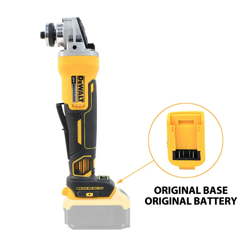 Dewalt DCG406 125/100mm Cordless Brushless Angle Grinder 9000RPM Cutting Machine Polishing Machine For 20V Lithium Batteries
