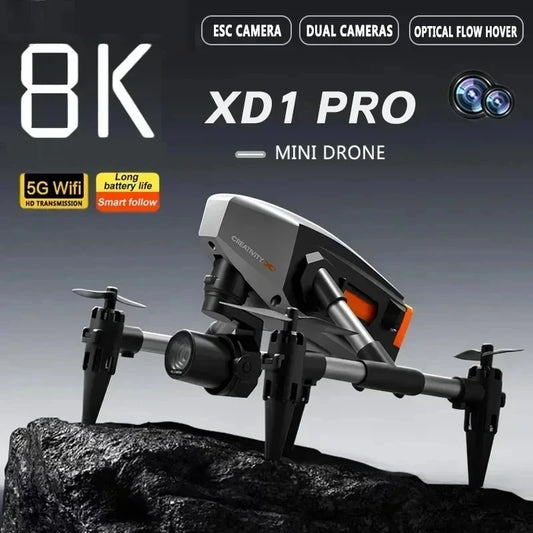 For Xiaomi XD1 Drone 8K Professional Dual Camera Height Maintaining Four Sides Obstacle Avoidance RC Quadcopter Toy Children