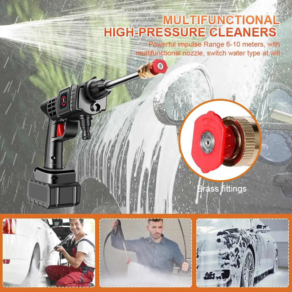 200W 50Bar Cordless High Pressure Car Washer Spray Water Gun 20000mAh Battery Foam Generator Car Washing Machine for Home Torange