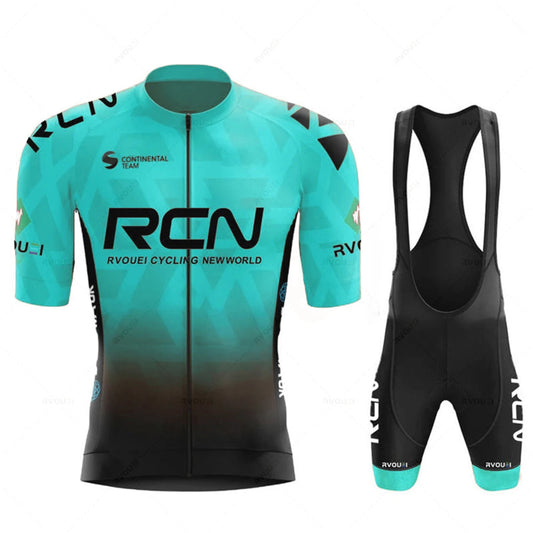 2026 Rvouei Team Cycling Jersey Set Summer Breathable Road Bicycle Suit Riding Uniform Bike MTB Clothing New Sports Cycling Kits Torange