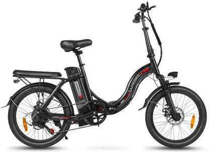 SAMEBIKE CY20 Foldable Electric Bicycle 350W Motor 36V12AH Battery City Travel E-Bike Adult 20 Inch Tires 7 Speed Electric Bike Torange