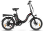 SAMEBIKE CY20 Foldable Electric Bicycle 350W Motor 36V12AH Battery City Travel E-Bike Adult 20 Inch Tires 7 Speed Electric Bike Torange