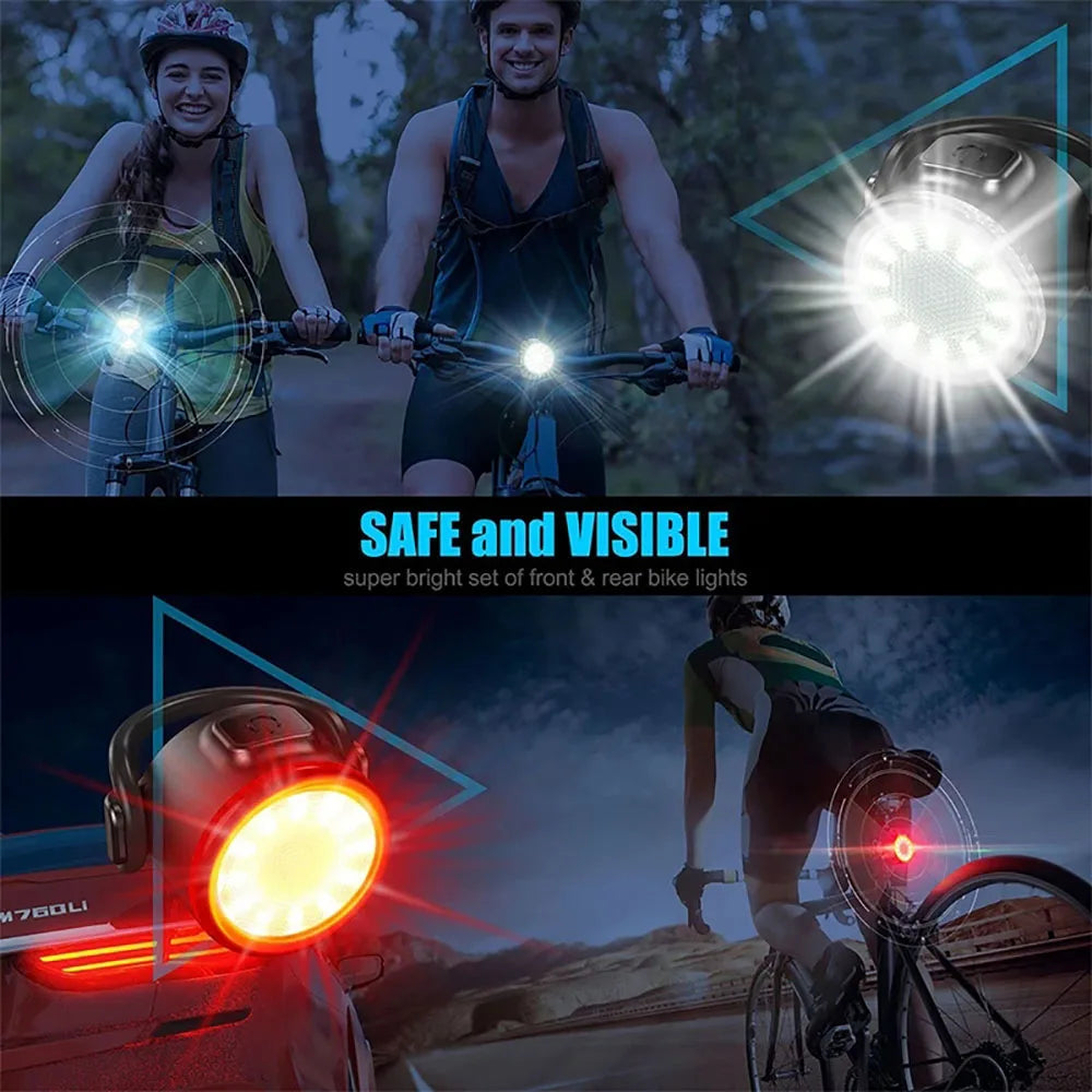 Bicycle Taillights Waterproof MTB Bike Lamp Battery Powered Warning Cycling Tail Light LED Headlight Rear Lamp Torange
