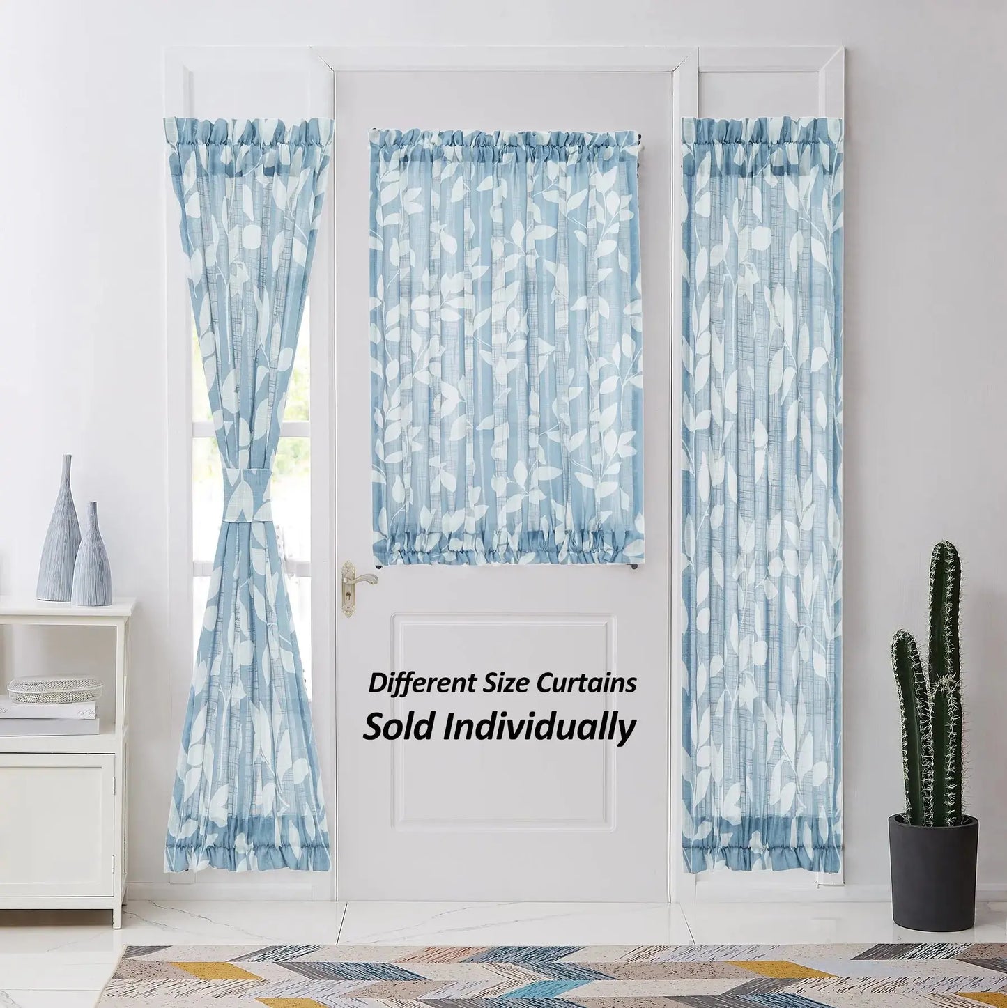 Rural air door curtain, kitchen, bedroom, half curtain, partition curtain, half shading window screen, and threading rod Torange