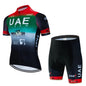 2025 UAE Cycling Jersey Set MTB Uniform Bike Clothing Summer Breathable Bicycle Shirt Ropa Ciclismo Bib Pants Maillot Ciclismo Torange