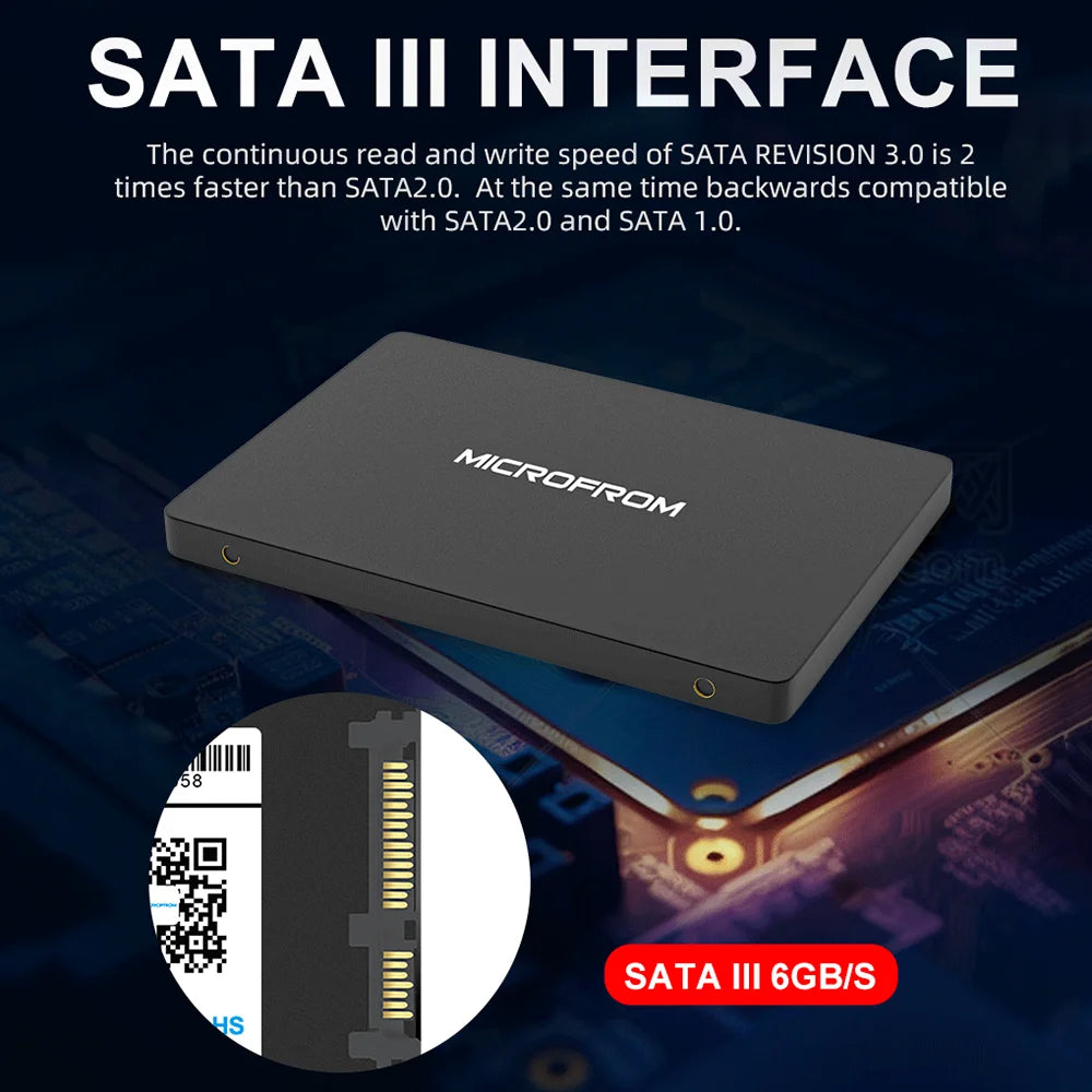 MicroFrom SSD 240 GB 1TB 120GB 128GB 256GB 480GB 512GB 1 TB 2TB SATA Internal Solid State Drive Hard Disk for Laptop Desktop - Torange