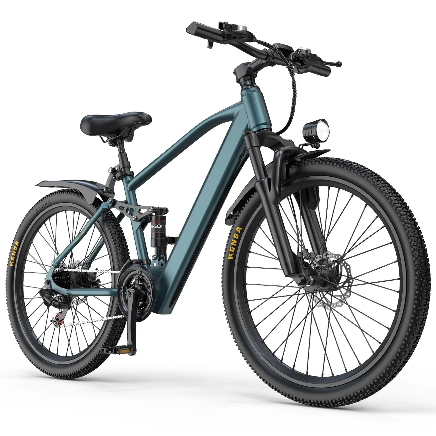 Aairsk GT900 Ebike 250W Motor 36V 13AH Battery Electric Bicycle Mountain OffRoad Full Suspension Adult 26Inch Tire Electric Bike Torange