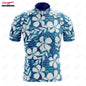 15 Styles Floral Cycling Jersey for Men Short Sleeve Reflective MTB Maillot Downhill Pro Team Mountain Bicycle Clothing Summer Torange