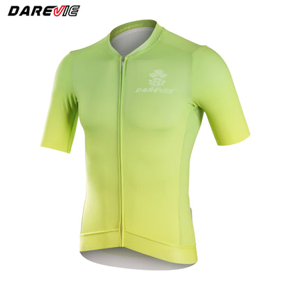 DAREVIE Man Cycling Maillot Moisture-Wicking PRO Level Men's Cycling Clothing SPF 40+ Quickly Drying Light Soft Cycling Jersey Torange