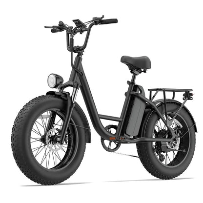 URLIFE E20Pro Adult 1500W Peak Power Motor 48V15.6Ah Battery Electric Bicycle E-bike 20*4Inch All Terrain Fat Tire Electric Bike Torange