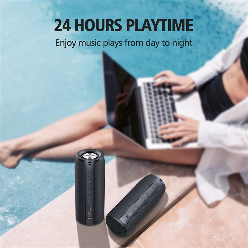 ZEALOT S51 Powerful Bluetooth Speaker Bass Wireless Speakers Subwoofer Waterproof Sound Box Support TF, TWS, USB Flash Drive