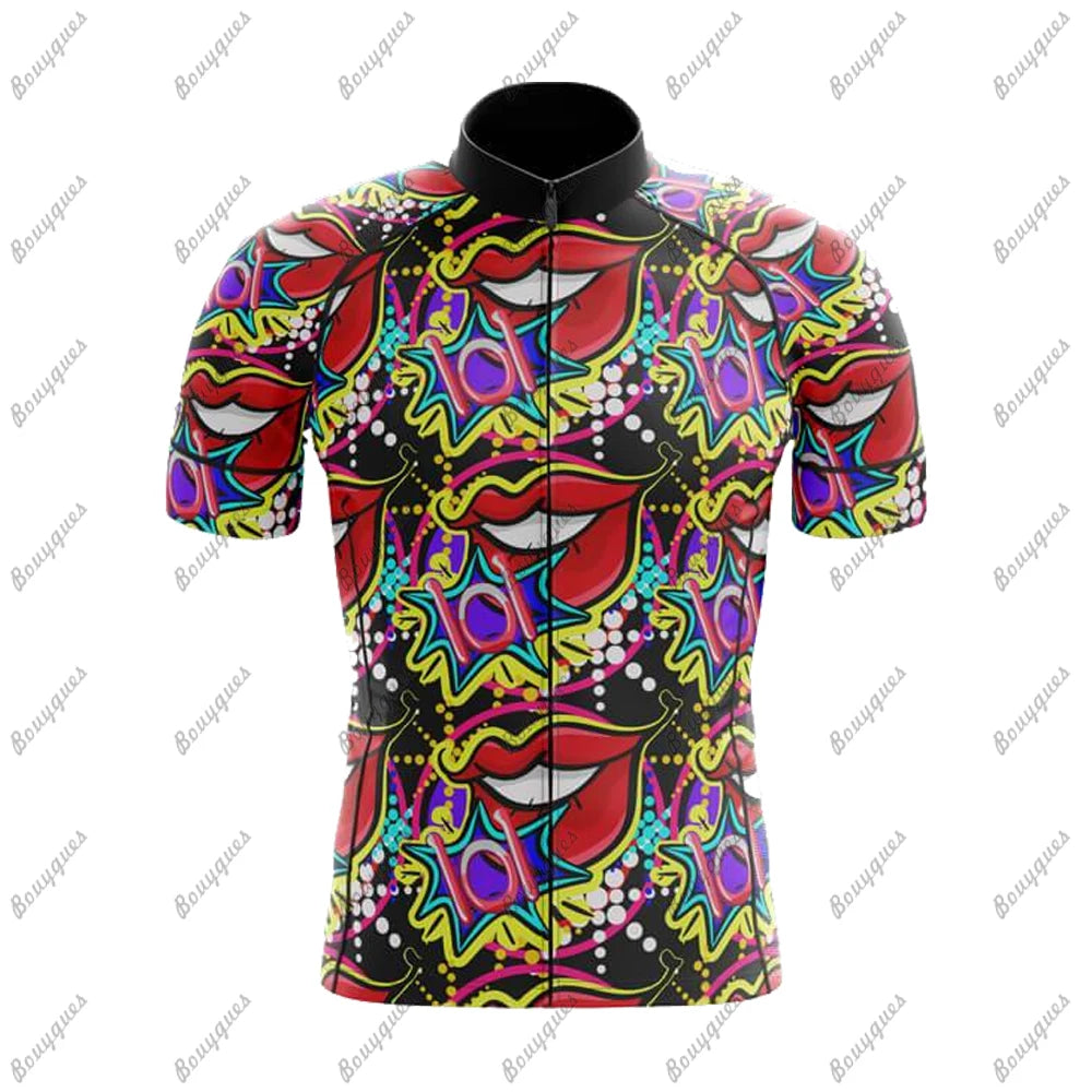 Comics Team Men Cycling Jersey MTB Maillot Bike Shirt Downhill Jersey High Quality Pro Team Tricota Mountain Bicycle Clothing Torange