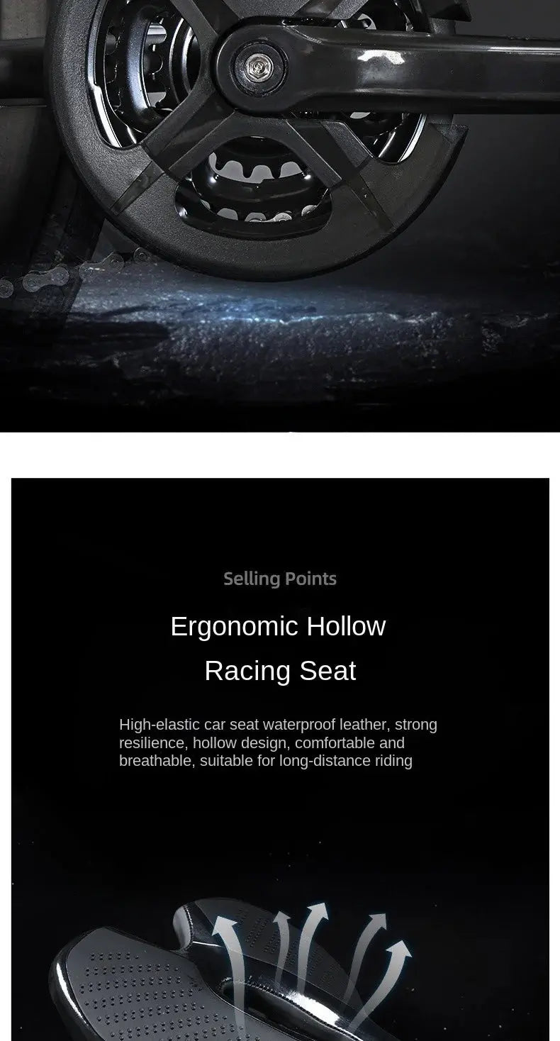 FJ Bend High Carbon Steel Variable Speed Wind Shock Absorber Road Bike Torange