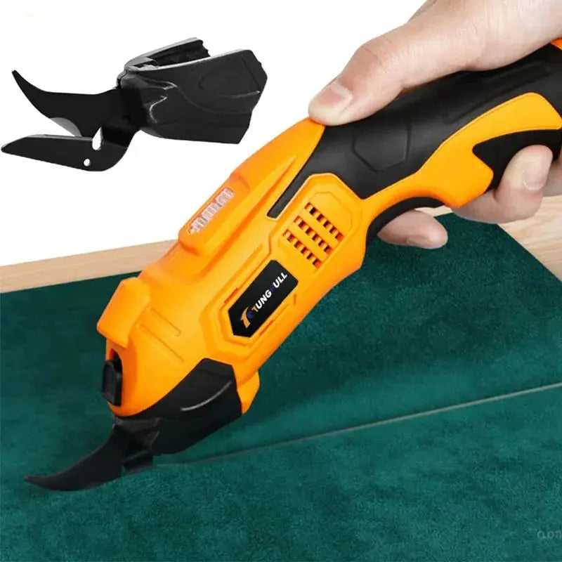 Wireless Battery Cutter Cloth Leather Cutting Tools Fabric Rechargeable Electric Scissors Tungsten steel cutter head Torange