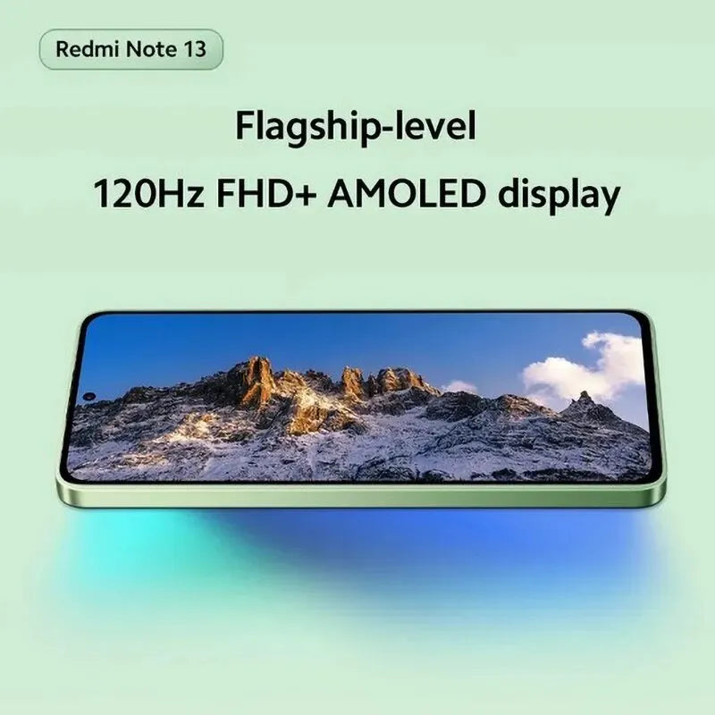 Xiaomi Redmi Note 13 4G Mobile Phone 6.67" AMOLED Screen 120Hz Snapdragon 685 Octa Core CPU 108MP Triple Camera - Torange