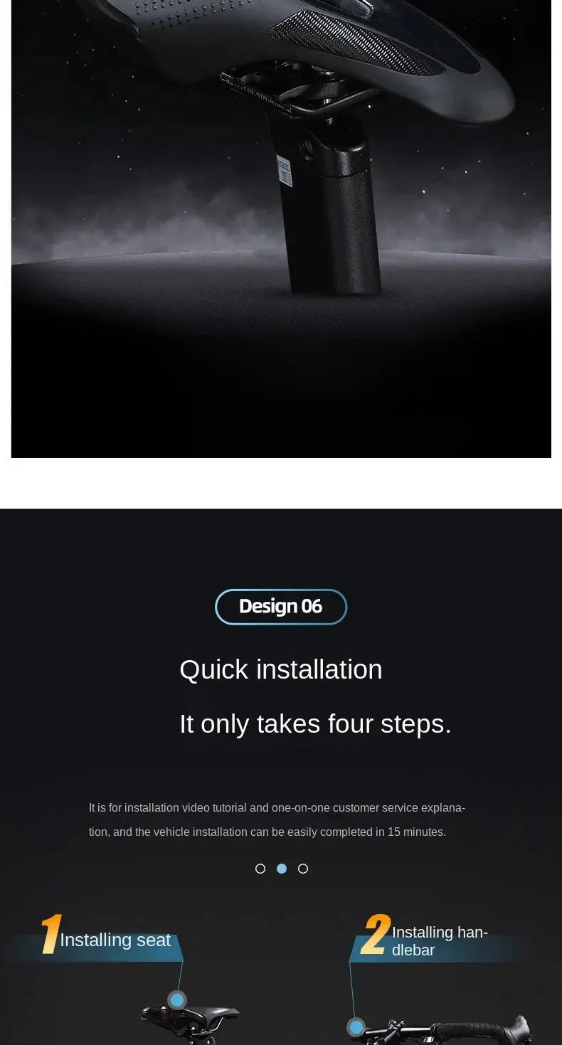 FJ Bend High Carbon Steel Variable Speed Wind Shock Absorber Road Bike Torange