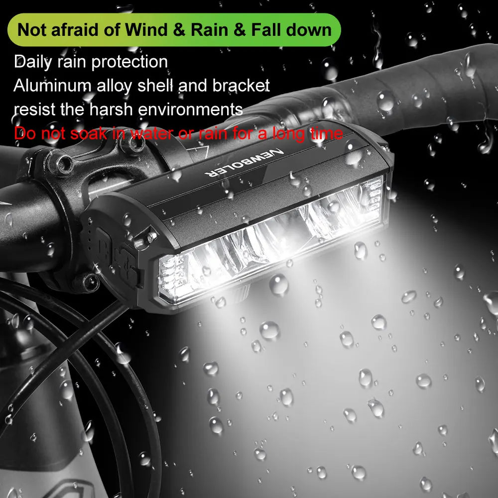 NEWBOLER Bicycle Light Front 10000mAh Bike Light  6000Lumen Waterproof Flashlight USB Charging MTB Road Cycling Lamp Accessories Torange