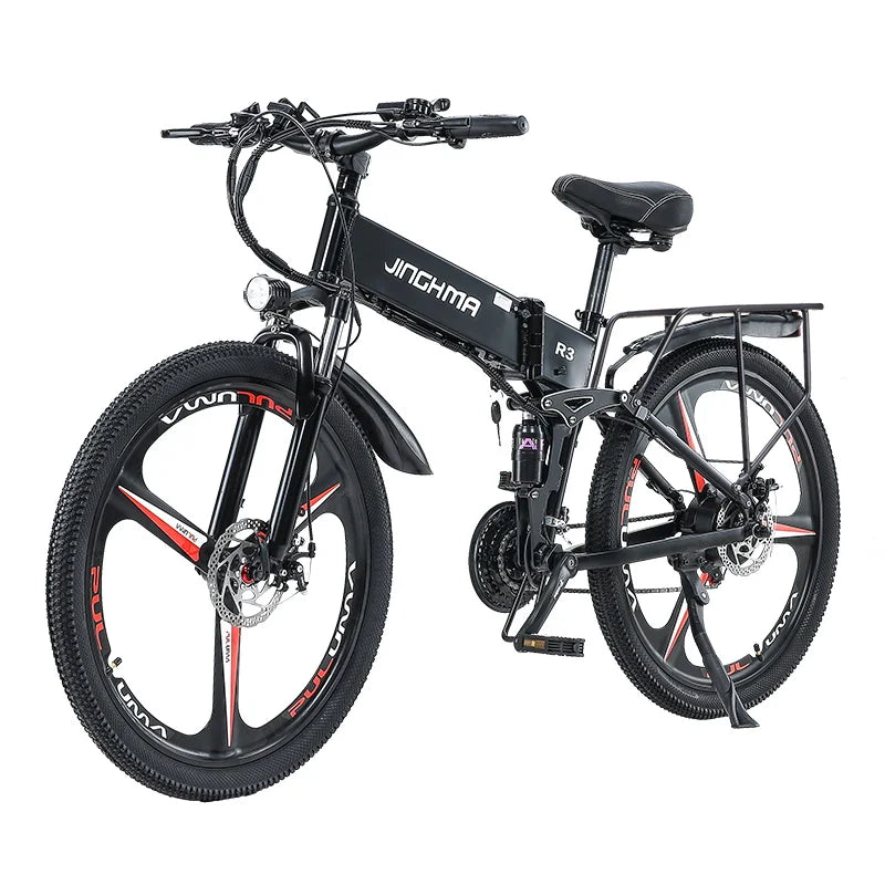 JINGHMA R3 Electric Bicycle 48V 800W e bike men's Mountain bike 26 inch Adult Electric bike Off-road Bike 48V12.8Ah City Ebike