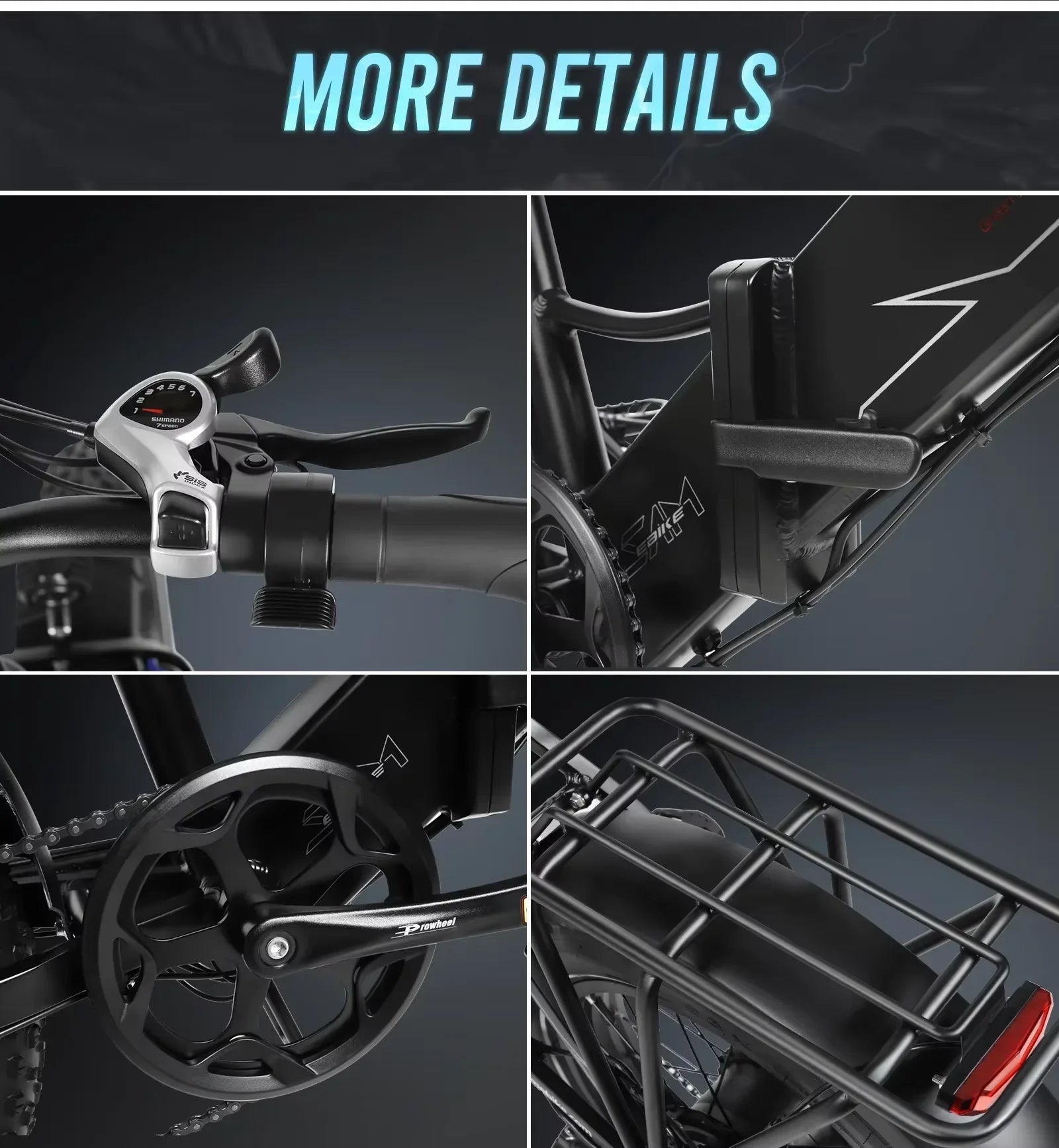 Electric Bike SAMEBIKE LOTDM200-ll Folding 750W Motor 48V13AH Battery E Bike Adult 20*4 In All terrain Fat Tire Electric Bicycle Torange