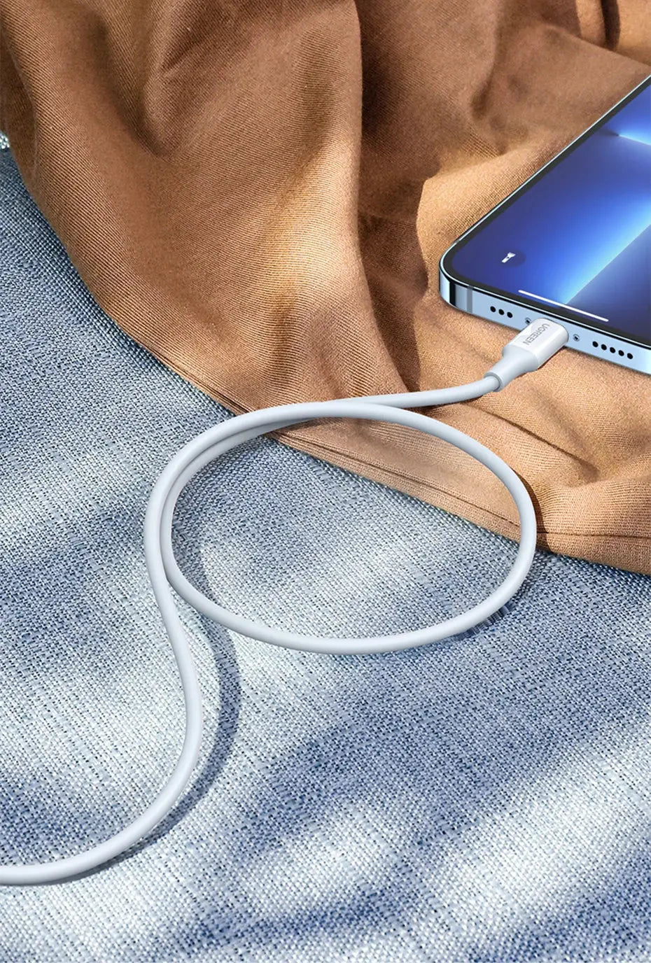 UGREEN MFi USB to Lightning Cable for iPhone 14 13 12 Pro Max 2.4A Fast Charging for iPhone for iPad Phone Data Cable Torange