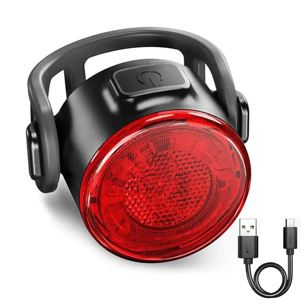 Bicycle Taillights Waterproof MTB Bike Lamp Battery Powered Warning Cycling Tail Light LED Headlight Rear Lamp Torange