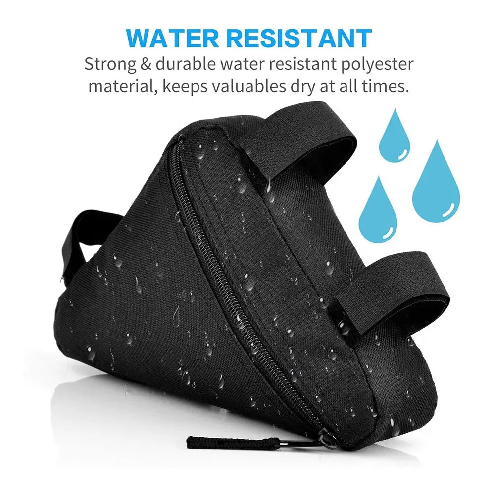 DOMEN Bicycle Triangle Bag Bike Frame Front Tube Waterproof Bag Bike Top Tube Bag Bicycle Storage Bag Bicycle Accessories Torange