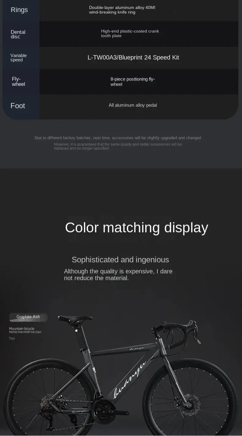 FJ Bend High Carbon Steel Variable Speed Wind Shock Absorber Road Bike Torange