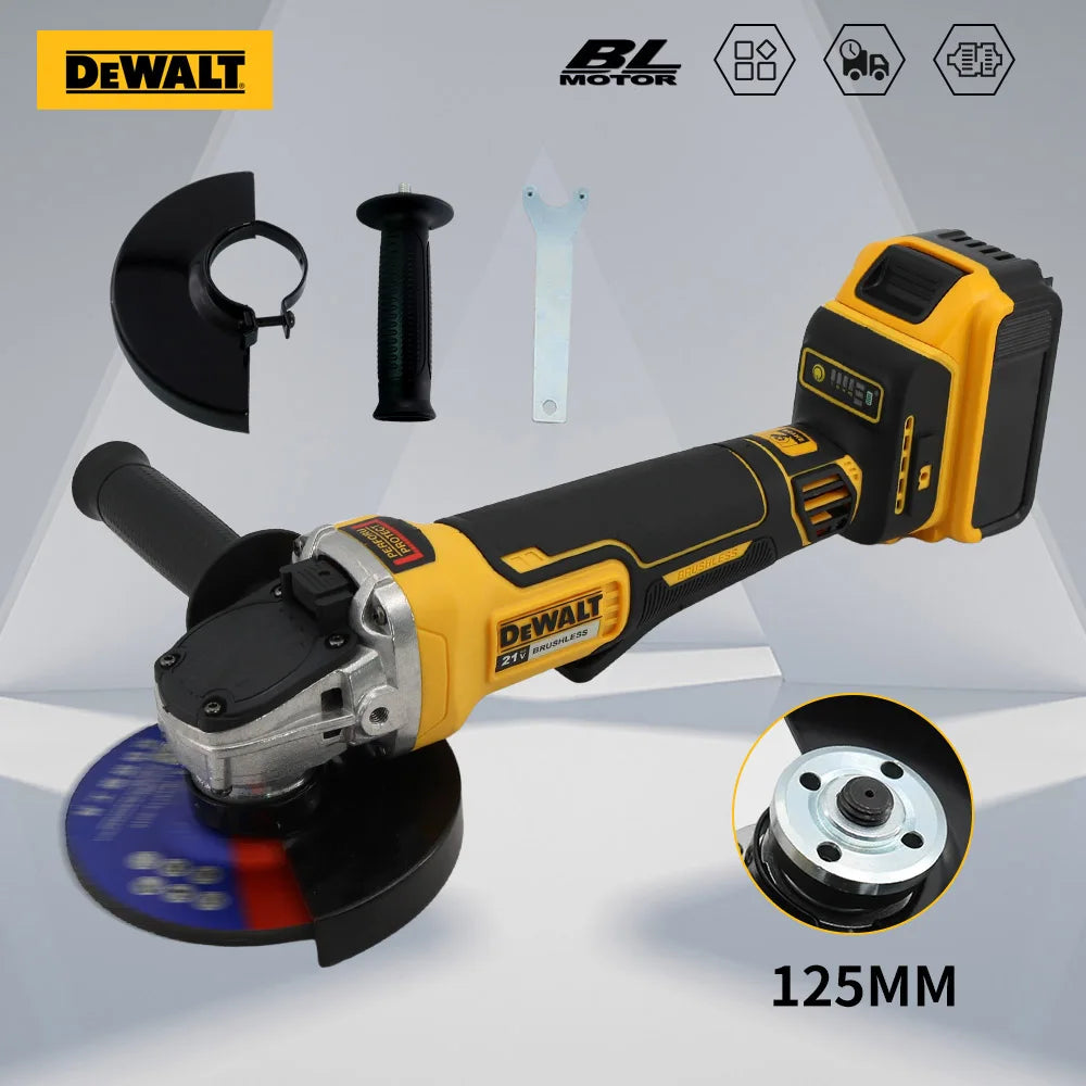 DEWALT DCG406 Kit 100/125MM 20V Angle Grinder Brushless Maglev Metal Cutting Charging Angle Grinder No Battery